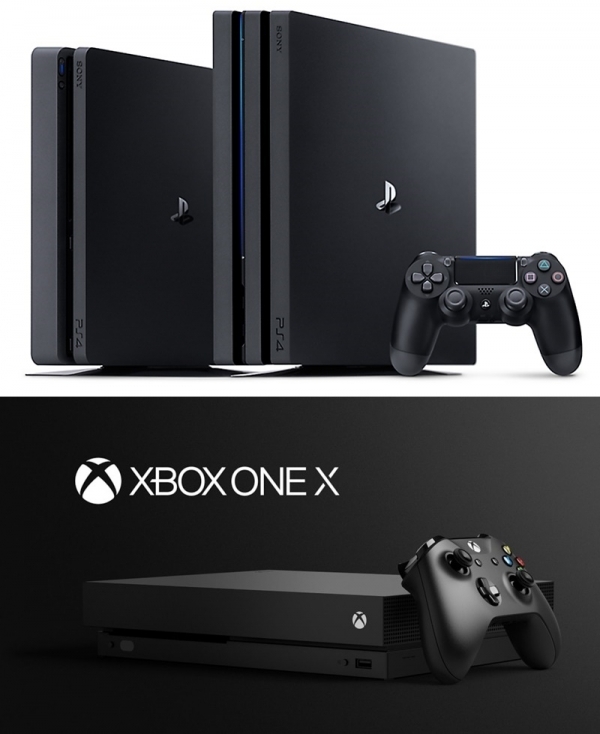 PS4(위) Xboxone. 소니 플레이스테이션 공식 홈페이지(위) Xboxone 공식 홈페이지