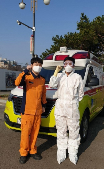 ▲ 소방사 최용석(왼쪽), 김윤식(오른쪽)