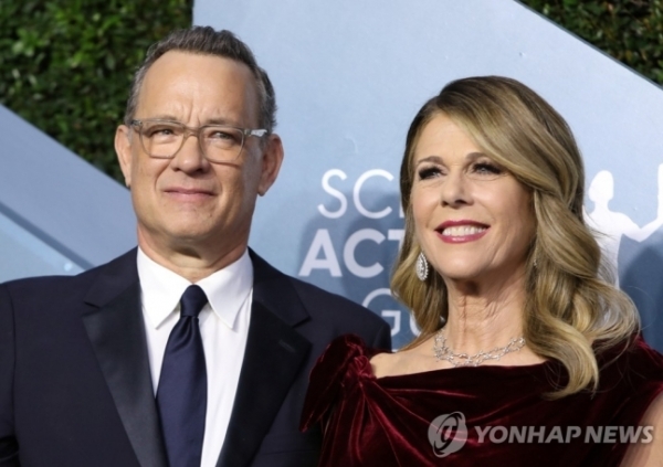 톰 행크스와 리타 윌슨 부부. 연합뉴스