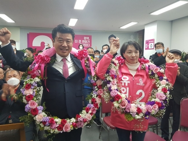 통합미래당 유의동 평택을 당선자.