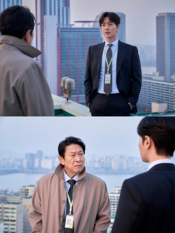 '꼰대인턴' 박해진 김응수 촬영 현장 스틸. MBC