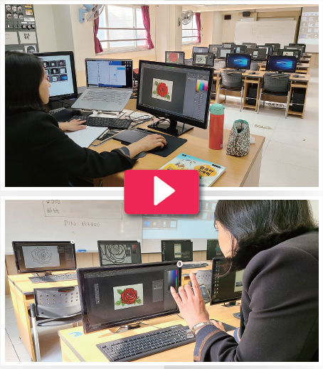 위기를 기회로 삼아 쌍방향 온라인 수업 중인 교사들. 삼일상업고등학교 제공