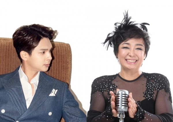 가수 류지광과 혜은이. 아랑엔터테인먼트