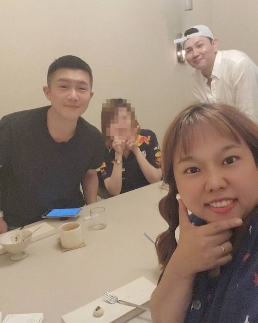 개그우먼 홍현희가 공개한 개그맨 조세호(맨 왼쪽)의 다이어트 후 모습. 인스타그램