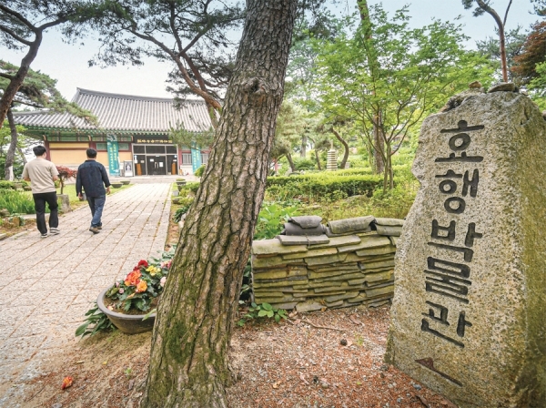 아버지 사도세자의 명복을 빌기 위해 정조가 세운 용주사엔 그의 빛나는 유물을 확인할 수 있는 효행박물관이 자리하고 있다.