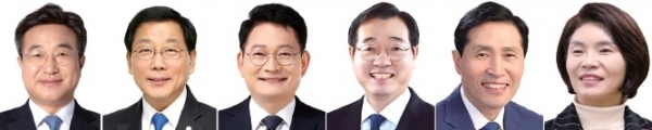 국회는 15일 본회의를 열고 (왼쪽부터) 법제사 법위원장에 윤호중‚ 기획재정위원장에 윤후덕‚ 외교통일위원장에 송영길‚ 국방위원장에 민홍철‚ 산업통상자원중소벤처기업위원장에 이학영‚ 보건복지위원장에 한정애 의원을 선출했다. 연합뉴스