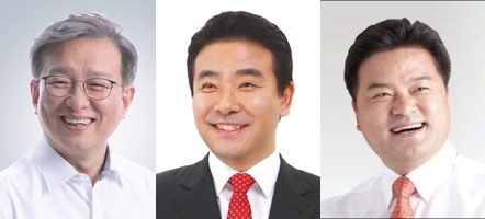 왼쪽부터 권칠승·박정·임종성 의원
