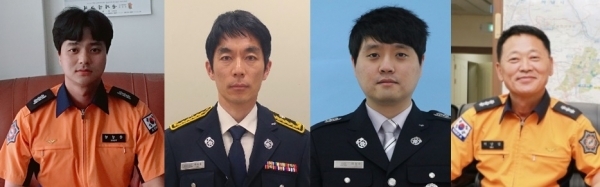 왼쪽부터 윤성현, 이동훈, 이상수, 허남길