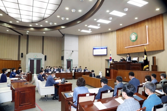 ▲ 제269회 의왕시 임시회 현장.