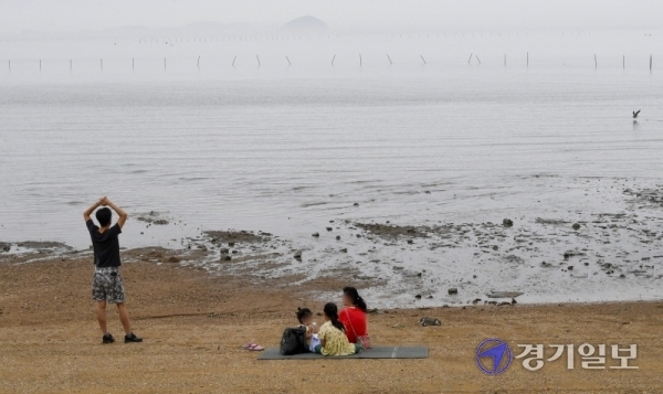 코로나19 사태 이후 ‘거리두기’ ‘소규모‘ ’야외’ 등이 휴가철 핵심 키워드로 떠오르면서 해운대·경포·대천 등 대형 해수욕장보다는 이름이 잘 알려져 있지 않은, 작고 한적한 해수욕장을 찾는 사람이 늘어나고 있다. 31일 화성시 궁평리해수욕장에서 아이를 동반한 가족 단위 피서객들이 사회적 거리두기를 유지하며 휴가를 보내고 있다. 자녀와 함께 궁평리해수욕장을 찾은 김동현(44)씨는 “작년에는 아이들과 함께 강릉으로 여름휴가를 다녀왔지만 올해는 코로나19 감염우려로 집에서 가까운 한적한 해수욕장을 찾았다.”며 