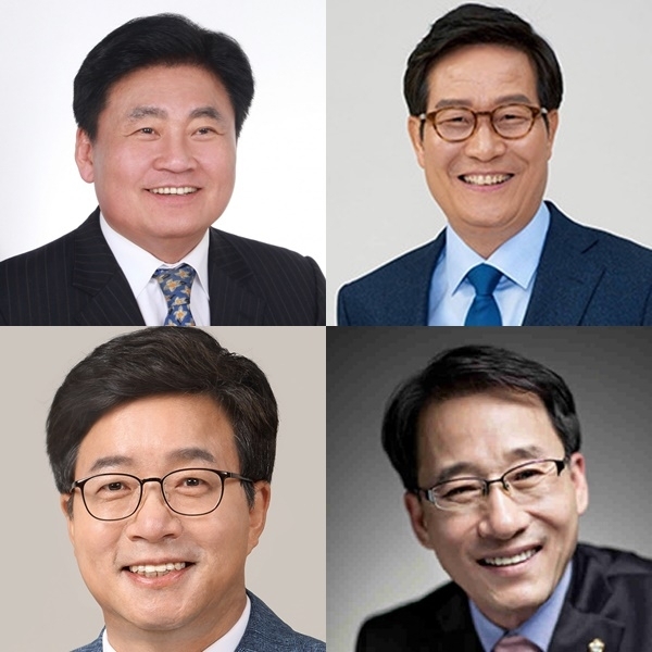 왼쪽 위부터 시계방향으로 소병훈 신동근 이원욱 의원, 염태영 수원시장.