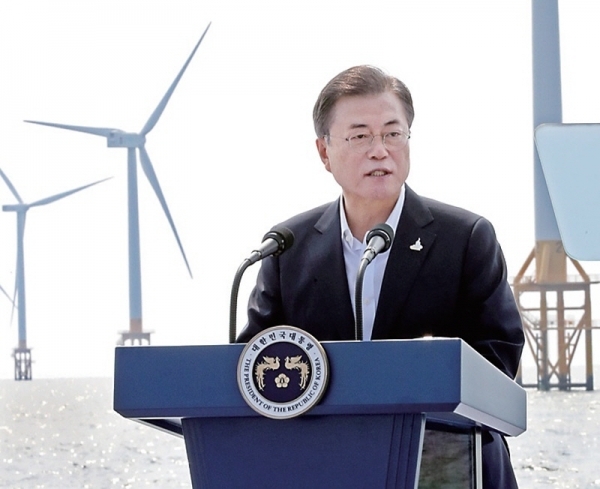 그린뉴딜 현장 방문한 문재인 대통령