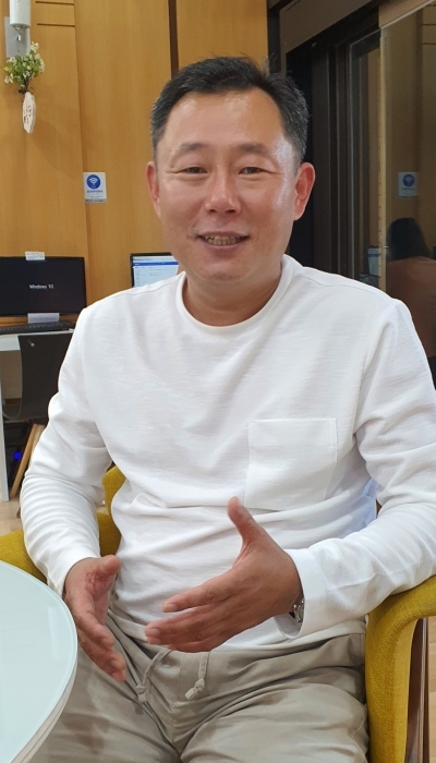마스크 제작업체 코코돌 나상일 대표.