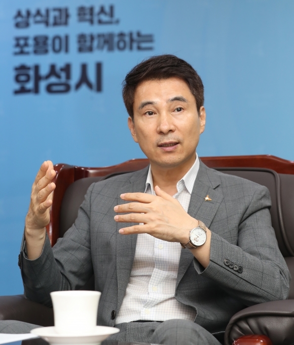 ▲ 서철모 화성시장 인터뷰 사진