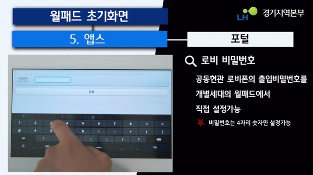 ▲ 월패드 조작방법