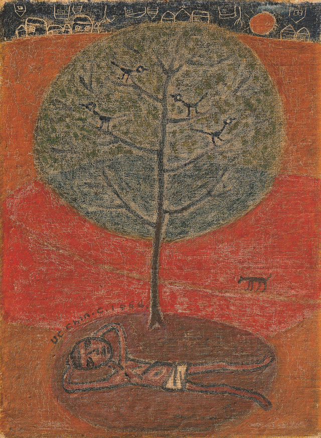 ▲ 장욱진, 수하, 캔버스에 유채, 33x24.7cm, 1954, 개인소장
