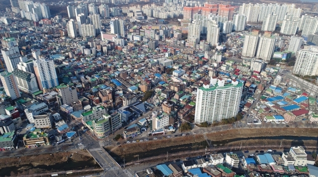 ▲ 하남, 원도심 신장동 일원 전경