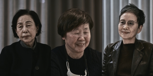 왼쪽부터) 손숙, 정복근, 한태숙