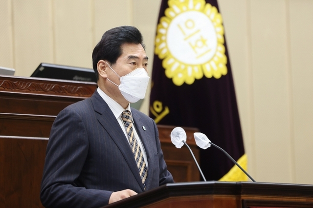 ▲ 의왕시의회 정례회(김상돈 의왕시장 시정연설)