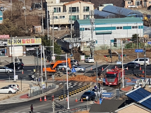 ▲ 김포 배수관 누수사고1