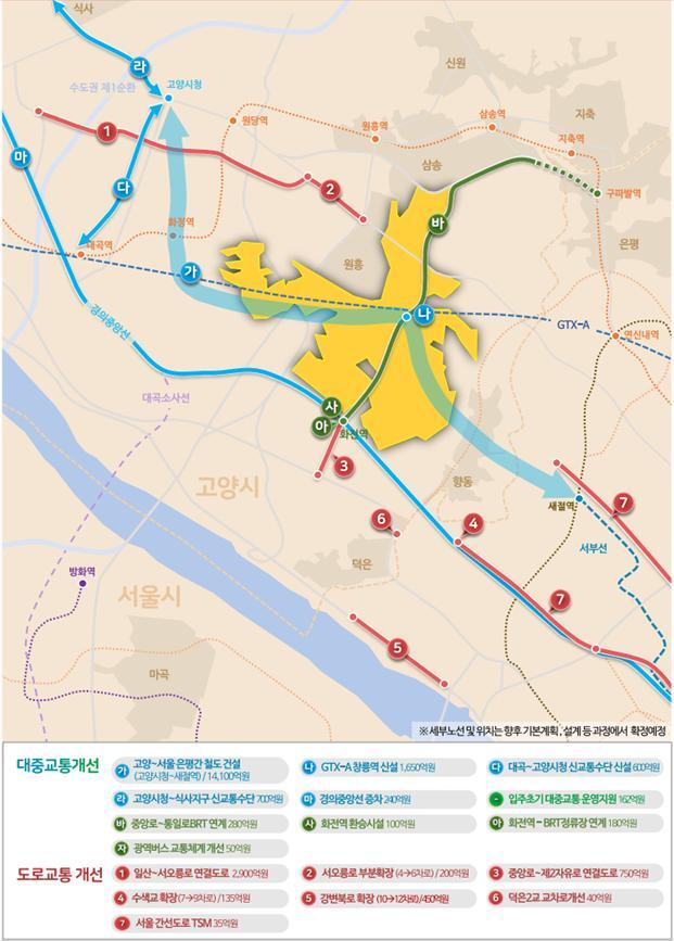 ▲ 고양창릉 광역교통개선대책 (제공=국토교통부)