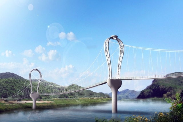 ▲ 여주 남한강 출렁다리