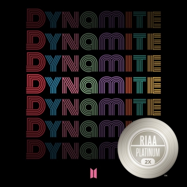 방탄소년단 RIAA 더블 플래티넘 인증 이미지. 빅히트엔터테인먼트