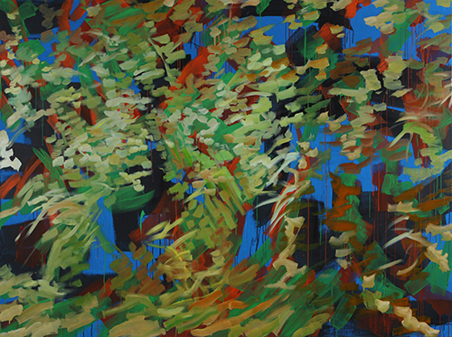 ▲ 녹색풀 green pool 194×259cm, 2016