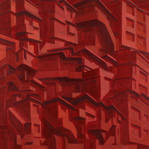 ▲ 연립 주택 Semidetached Houses 100×100cm, 2009