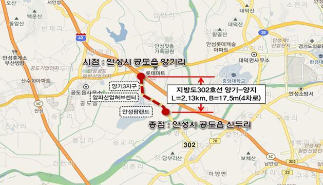 ▲ 7. 제3차 도로건설계획(양기~양지 도로확포장 공사)