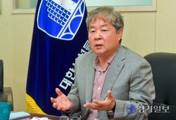 우근호 대한시설물유지관리협회 경기도회 회장 인터뷰. 사진=윤원규기자