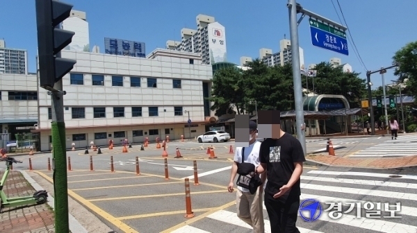 남양주시가 경기신용보증재단의 입지 후보지로 제안한 다산신도시 지금지구에서 직선거리로 1.8㎞ 인근 상가 밀집 구역.이광희기자