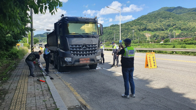 동두천시, 도로의 무법자 과적차량 집중단속 실시