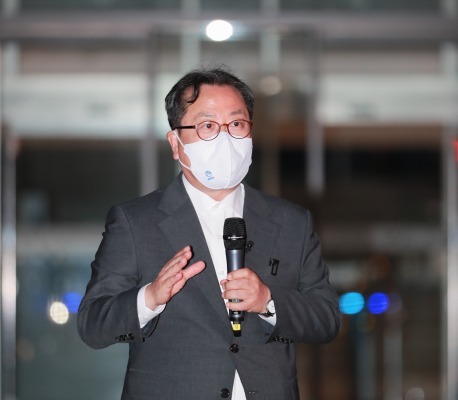 기념사를 하고 있는 조광한 남양주시장
