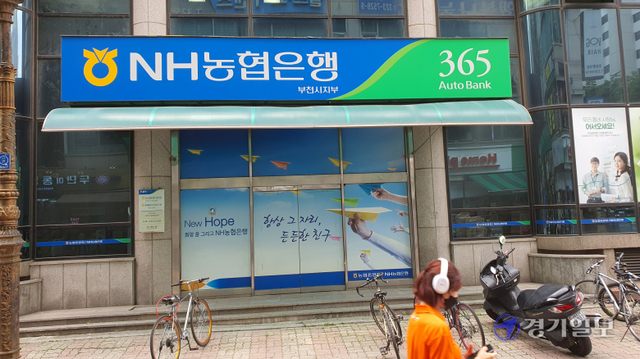 KB국민은행 부천시청역점과 NH농협은행 부천시지부 전경. 김종구기자