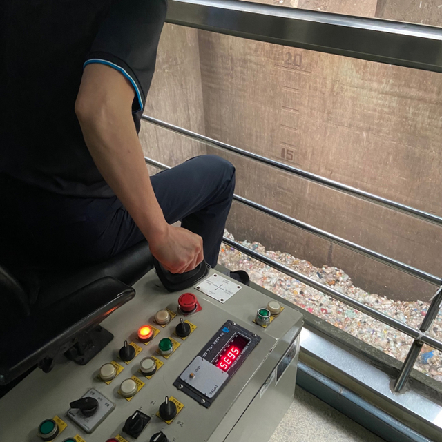 자원 선순환을 위한 폐기물 처리 모습. 기아드림즈 촬영