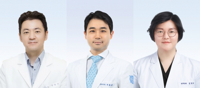 분당서울대병원 산부인과 김슬기(좌측부터), 서동훈, 김현지 교수