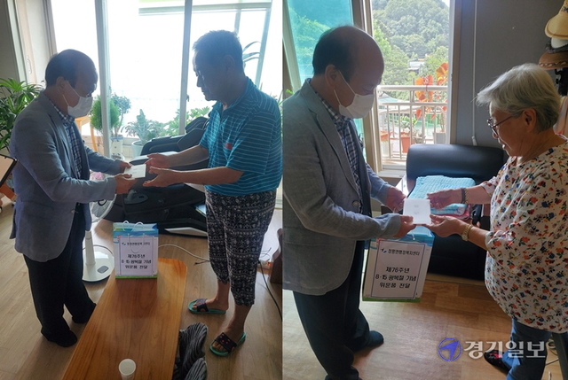 애국지사 유가족(왼쪽부터 김구화, 김정열)