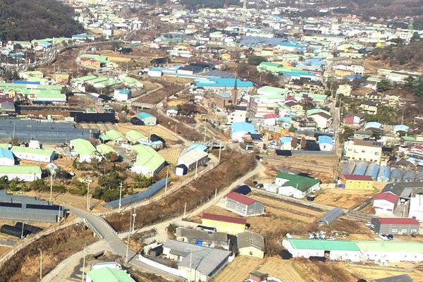 하남 교산신도시 지장물 조사가 내년 상반기 본격화할 전망이다. 사진은 교산신도시 전경. 하남시 제공