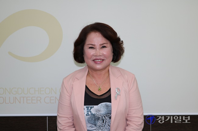 김순금 동두천시재향군인회 여성회장(66).