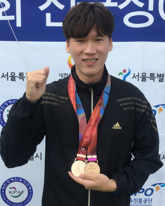 제41회 전국장애인체육대회 육상 4관왕에 오른 이무용(포천시청). 포천시청 제공