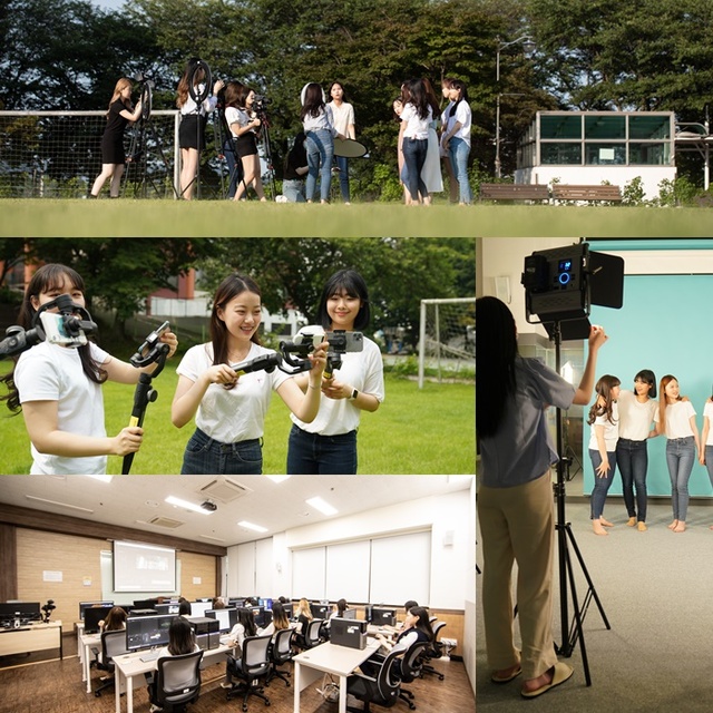 수원여대 융합콘텐츠학과(VR콘텐츠전공+방송콘텐츠전공) 수업 모습. 수원여자대학교 제공