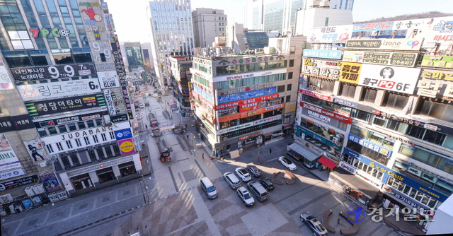 인천 상권1번지 남동구 로데오거리. 장용준기자