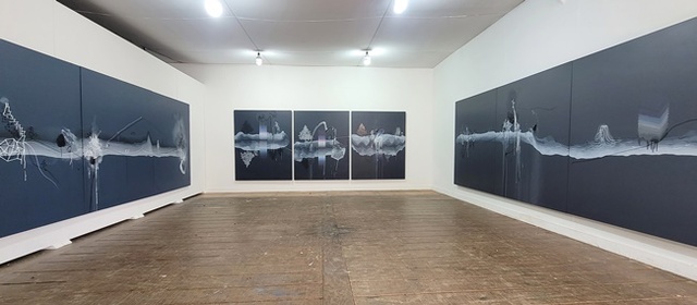 전원길 작가의 '풍경'展 전시장 전경.