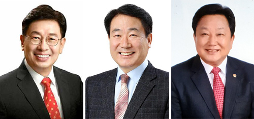 전진선 現 양평군의회 의장(왼쪽부터), 김덕수 前 양평군의원, 윤광신 前 경기도의원.