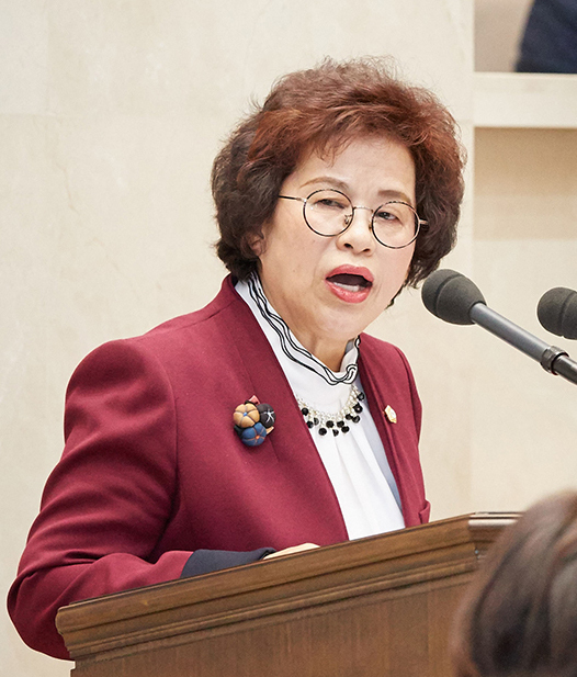 용인시의회 박남숙 의원이 발언을 하고 있다. 용인시의회 제공