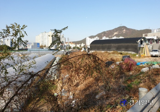 의정부시 호원동 예비군훈련장의 자일동 이전이 급물살을 타고 있다. 사진은 자일동 예비군훈련장 이전 예정지 전경. 김동일기자
