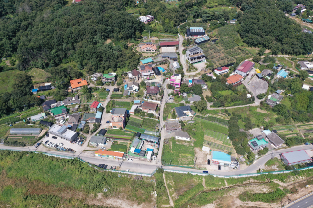 의정부 고산동 원머루·정자말이 내년까지 도시기반시설을 갖춘 주거지역으로 재탄생한다. 사진은 정자말 전경. 의정부시 제공