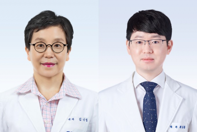 분당서울대병원 소화기내과 김나영 (왼쪽),최용훈 교수