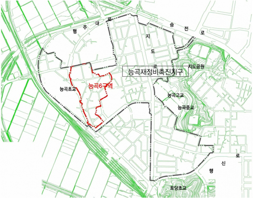 능곡6구역 위치도. 고양특례시 제공